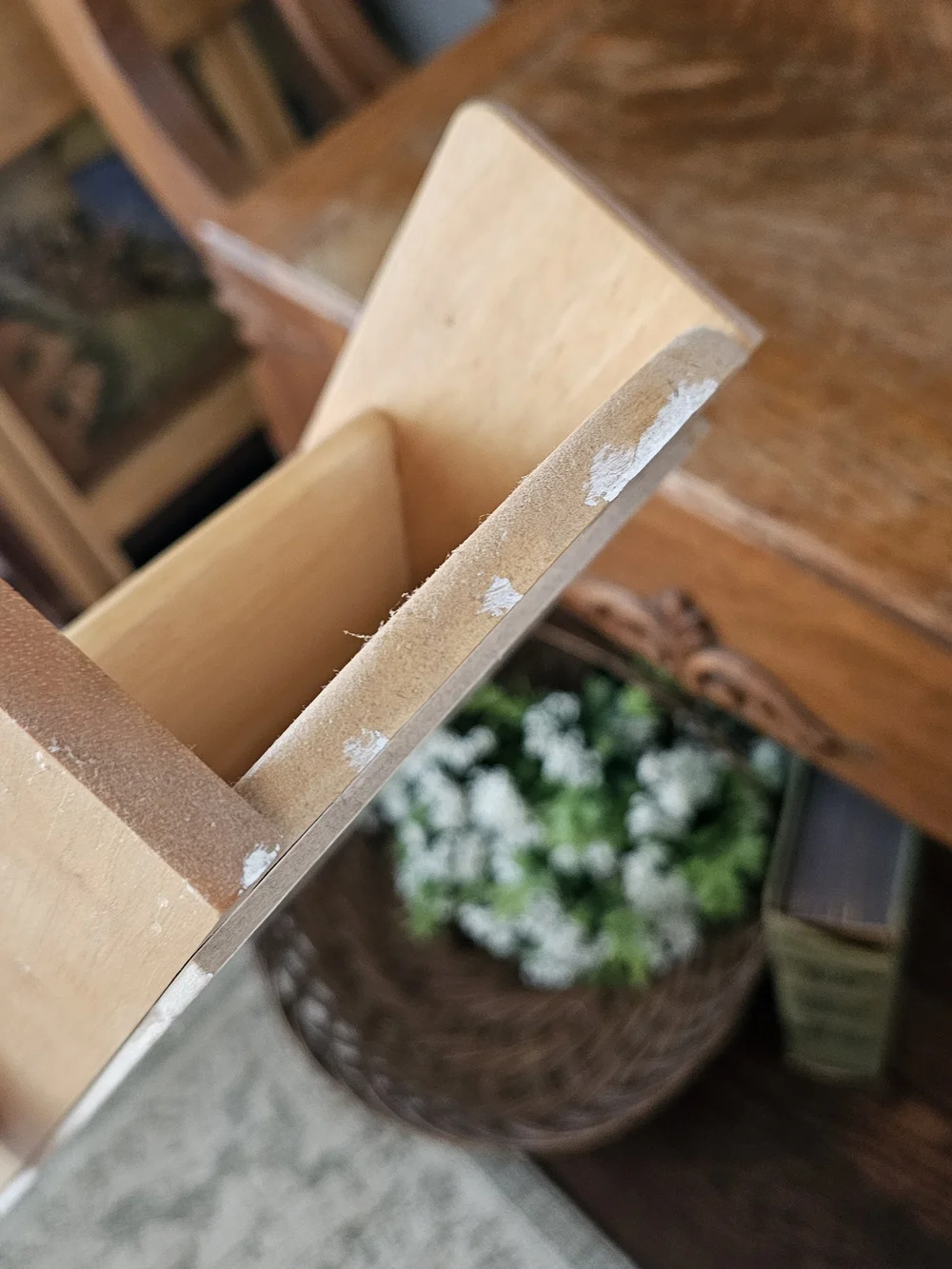 Vintage Farmhouse Wooden Wall Mail Organizer with Key Hooks | Made in Thailand